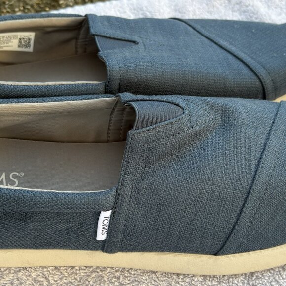 TOMS  WearGood Men's Espadrille Cadet Blue Loafer Flat size M14 pre-owned - Picture 4 of 7